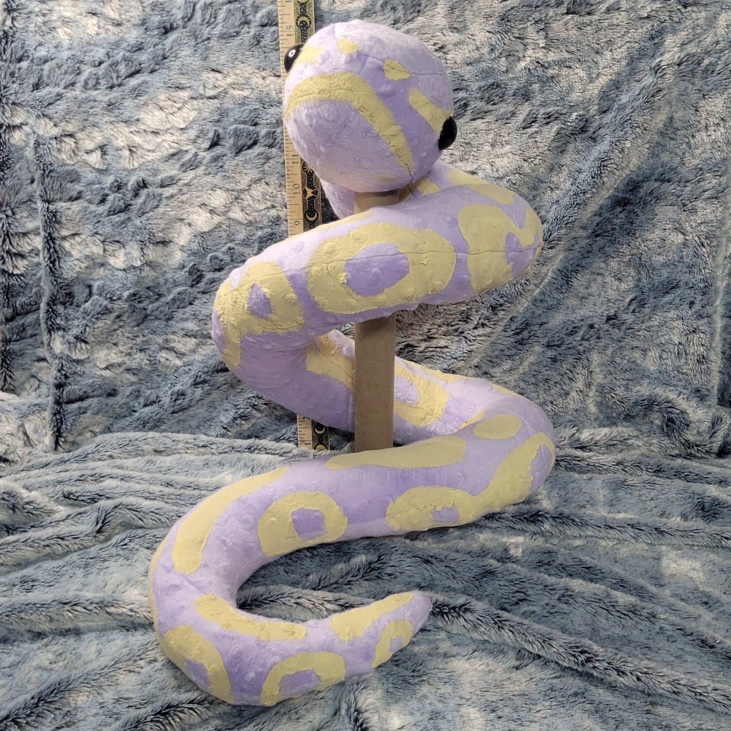Jumbo Pastel Purple and Cream Spotted Snake