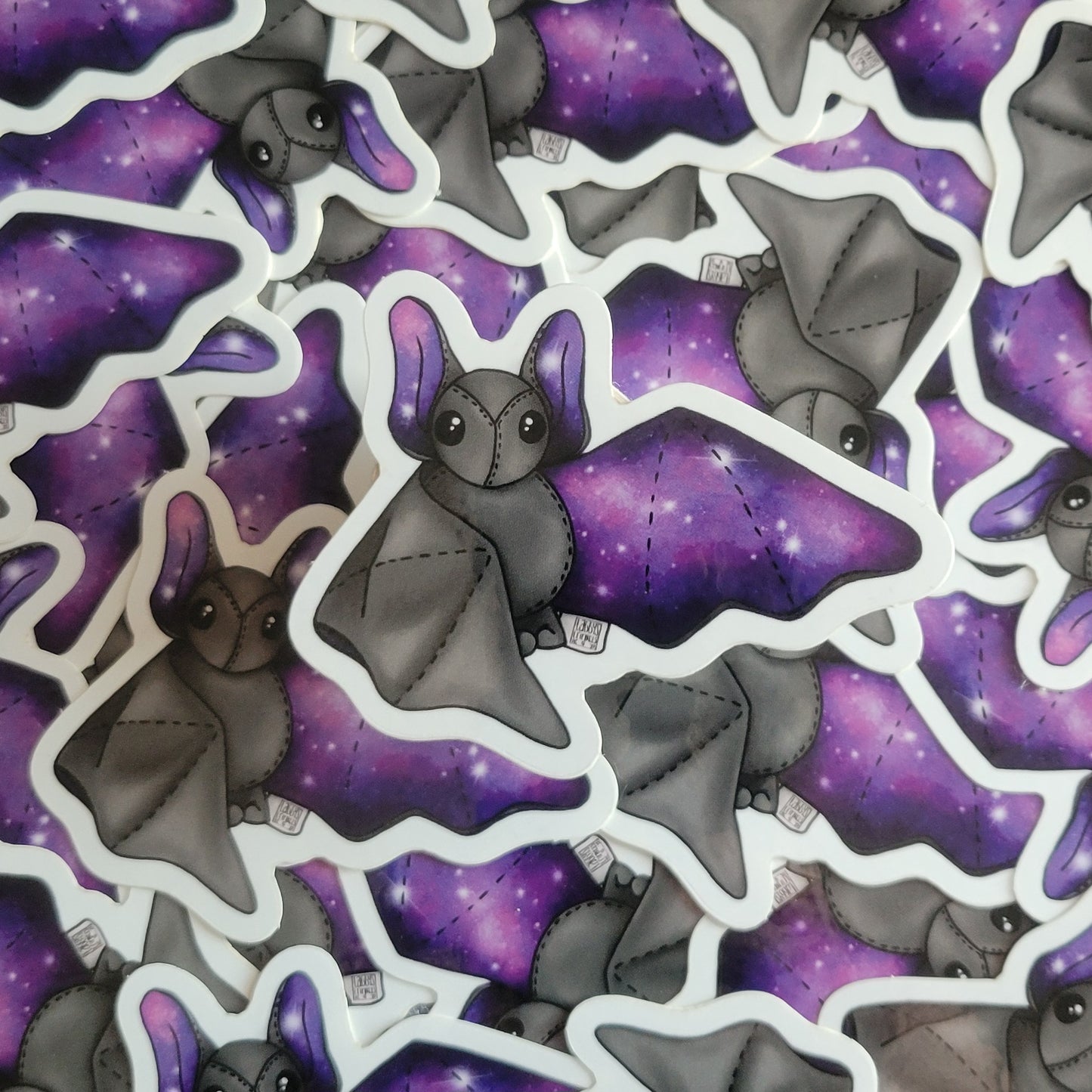 Galaxy Bat Plushie Sticker