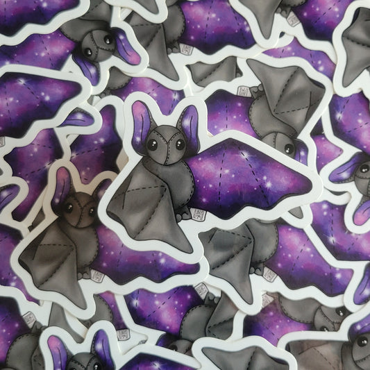 Galaxy Bat Plushie Sticker