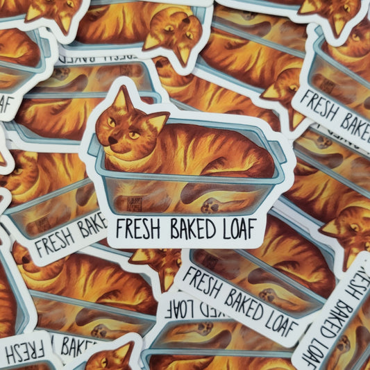 Fresh Baked Loaf Cat Sticker