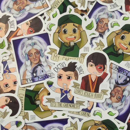 (4) ATLA Inspired Stickers