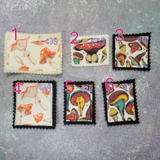 Mushroom Fabric "Stamp" Trinkets